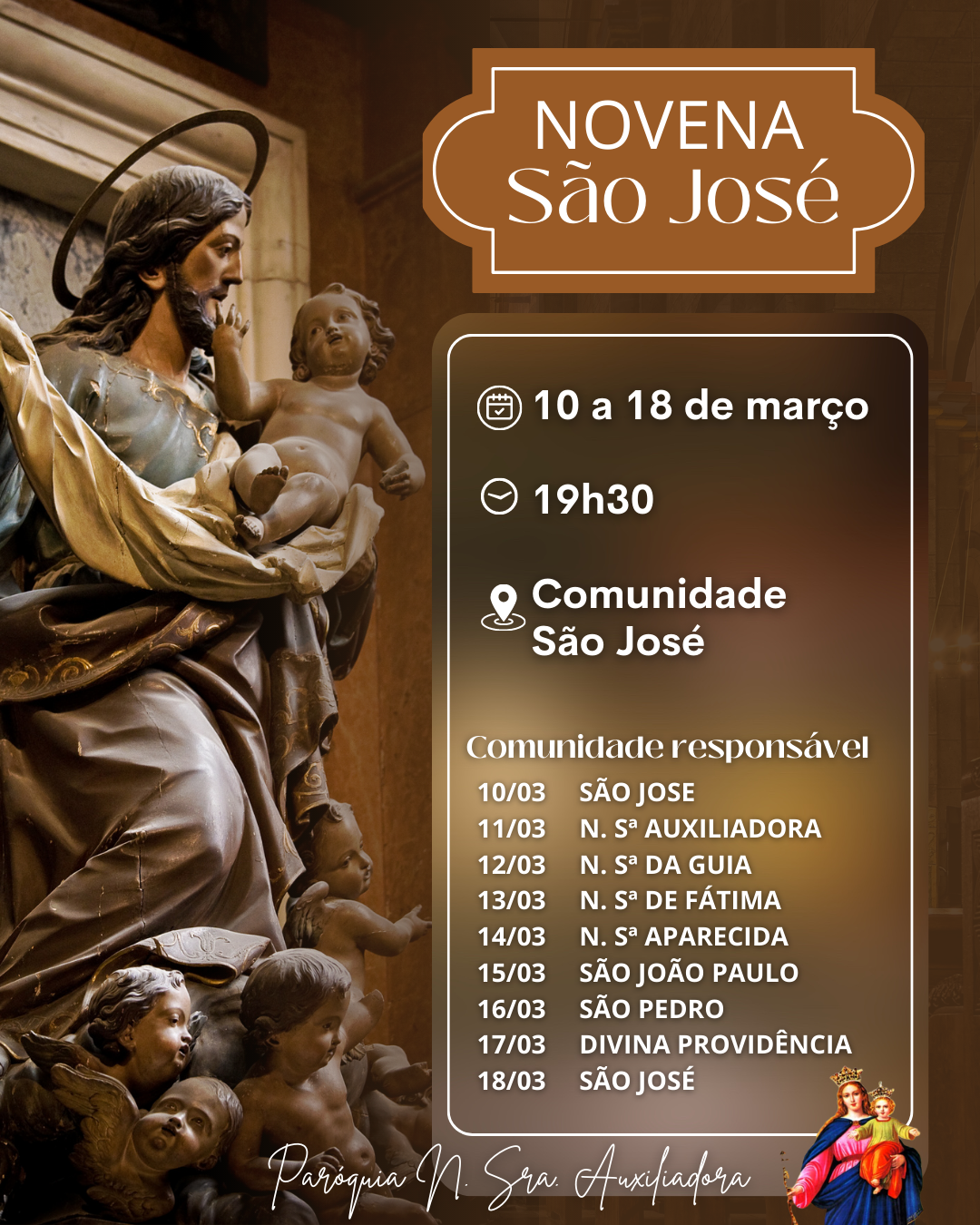 Novena São José Auxiliadora